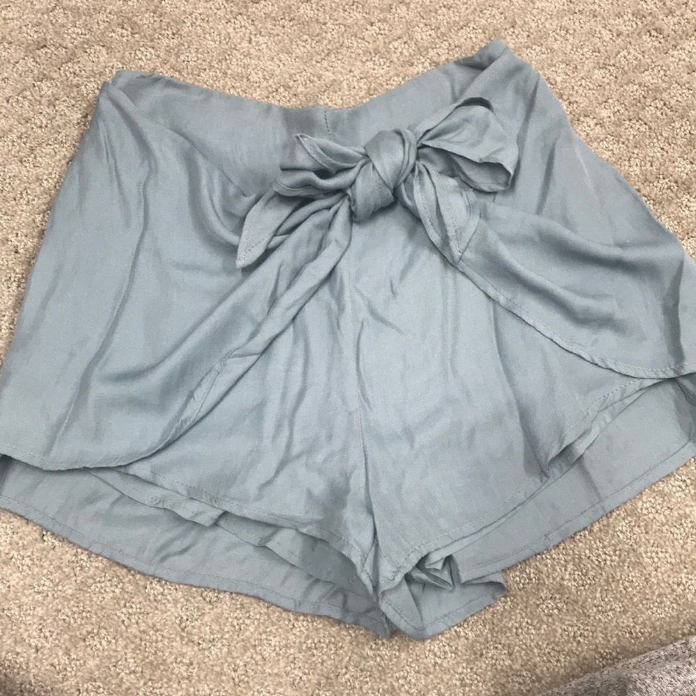 Skort with tie front detail